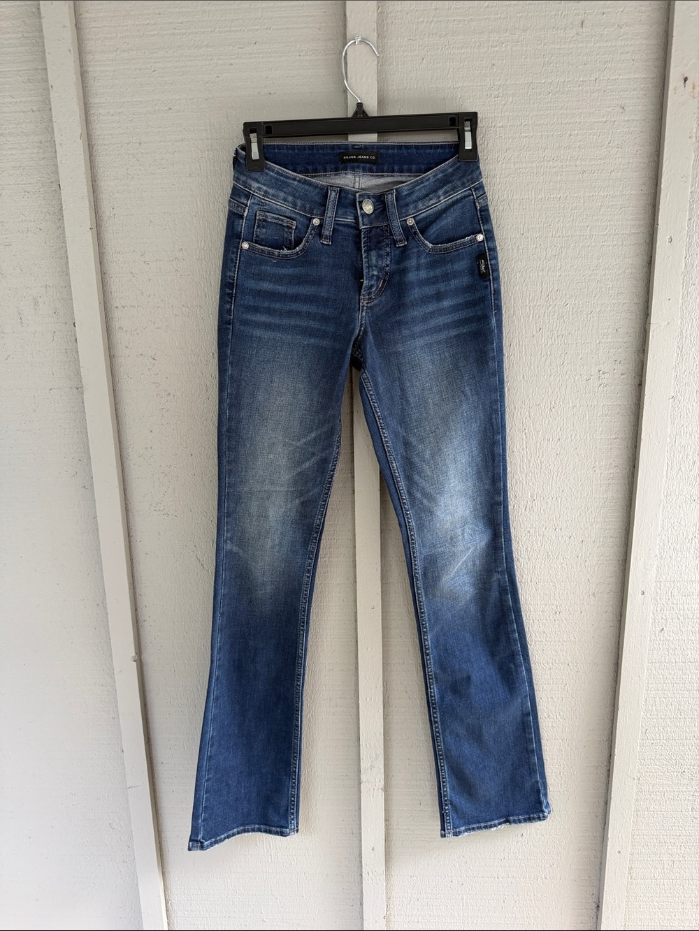 Silver Jeans Women's Faded Blue Bootcut Denim
